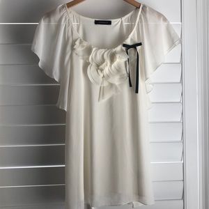 Off White Chiffon Blouse